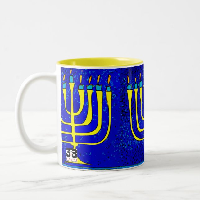 Hanukkah Two-Tone Coffee Mug (Left)