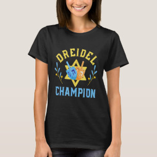 Hanukkah Vintage Dreidel Champion Funny Jewish Hol T-Shirt