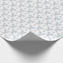 Hanukkah white with sage and magpie - berries 2