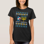 Hanukkah Wine Ugly Sweater Dreidel Jewish Chanukah<br><div class="desc">Hanukkah Wine Ugly Sweater Dreidel Jewish Chanukah Menorah Premium</div>