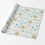 Hanukkah Wrapping Paper<br><div class="desc">Hanukkah themed wrapping paper</div>