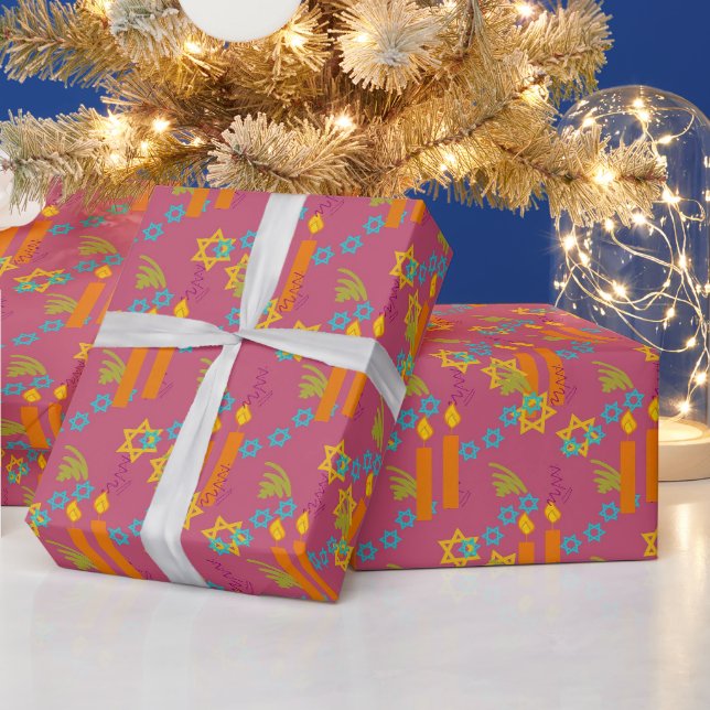 Hanukkah Wrapping Paper Party Supplies  (Holidays)