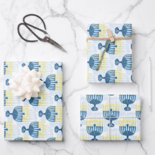 Hanukkah  wrapping paper sheet