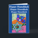 Hanukkah Yiddish Reflection of Hearts & Peace Card<br><div class="desc">Great for many occasions : Wedding, Engagement, Bar Mitzvah, Bat Mitzvah, Bnai Mitzvah, Chanukkah, Hanukkah, Passover, Pesach, Rosh-Hashanah, Yom Kippur, Sabbath, Purim, Shavuot, Sukkot, Simchat Torah, Tu B'Shevat, Lag B'Omer, Shabbat, Bridal Shower, Bachelor & Bachelorette Parties, Congratulations, Ceremonies, Celebrations, Party, Showers, Receptions, Birthdays, Anniversary, Dinner Party, Cocktail Party, Costume Party,...</div>