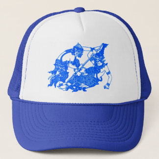 HANUMAN - FIGHTING BUDDHIST & HINDU GODS. TRUCKER HAT