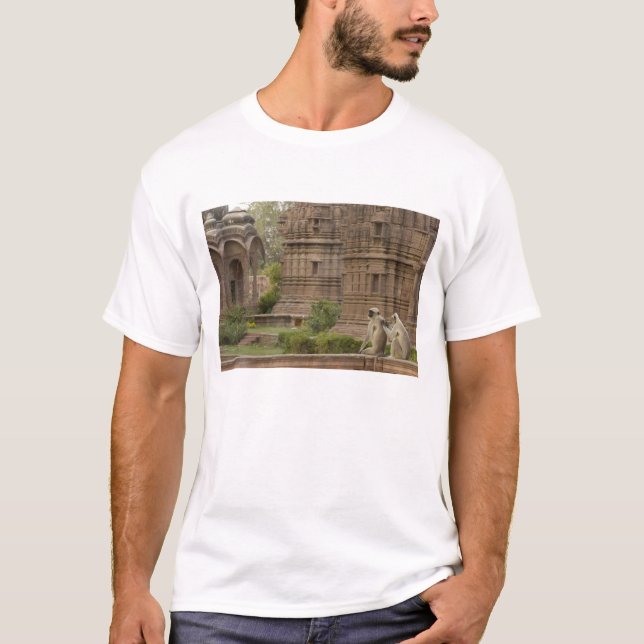 Hanuman Langurs or Black-faced, Common or Grey T-Shirt (Front)