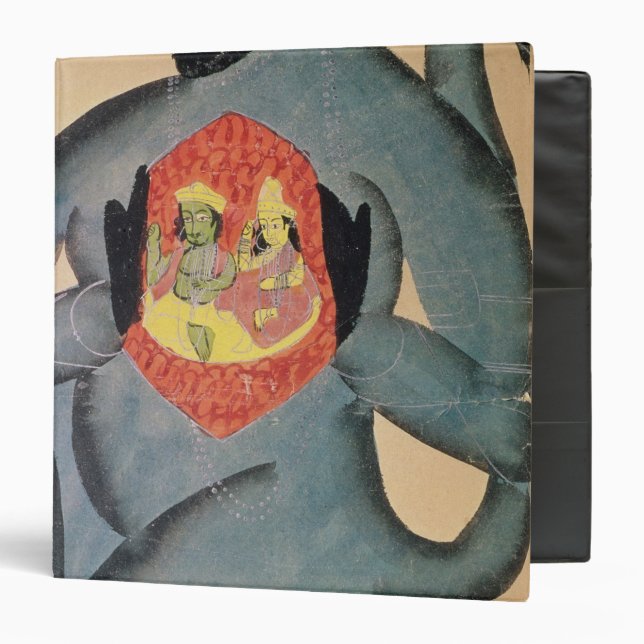 Hanuman revealing Rama and Sita Binder (Front/Inside)