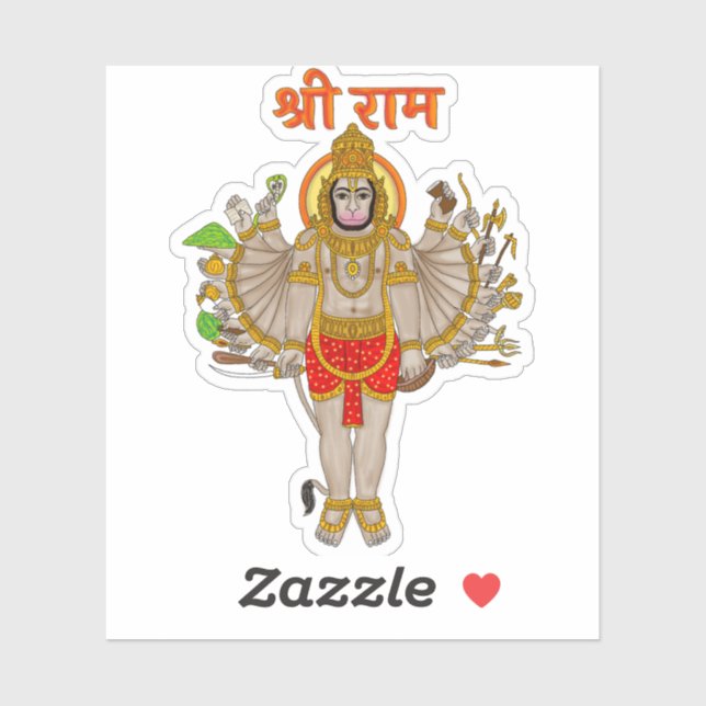 Hanuman Sticker (Feuille)