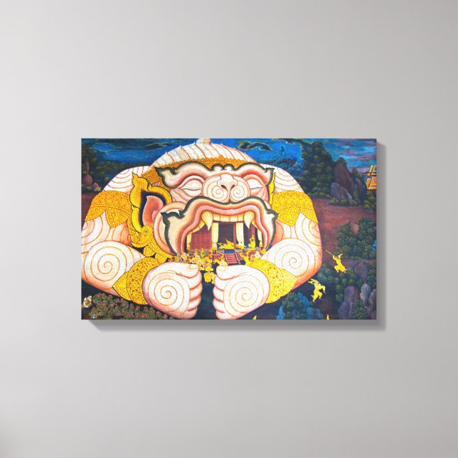 Hanuman Wrapped Canvas (Front)