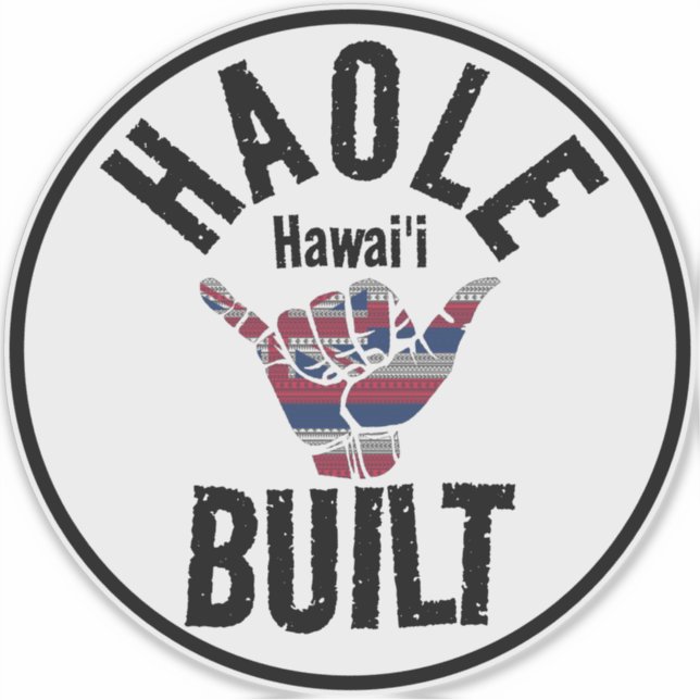 HAOLE BUILT TRIBAL HI Flag SHAKA HAWAII (Front)