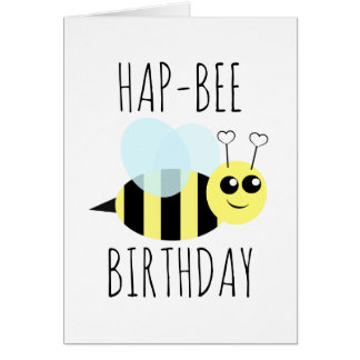 Honey Bee Happy Birthday Cards, Honey Bee Happy Birthday Greeting Cards ...