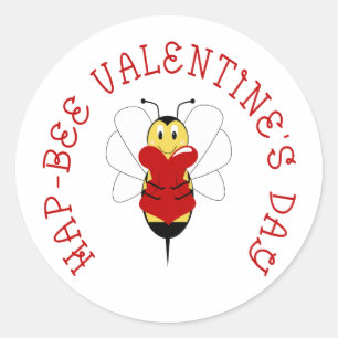 Hap-bee Valentine's Day Sticker