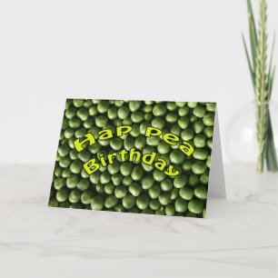 Hap Pea Birthday Card