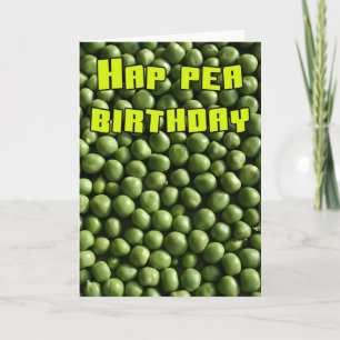 Hap Pea Birthday Card