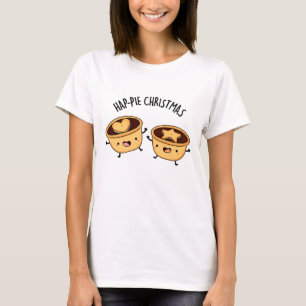 Hap-pie Christmas Funny Christmas Pie Pun T-Shirt