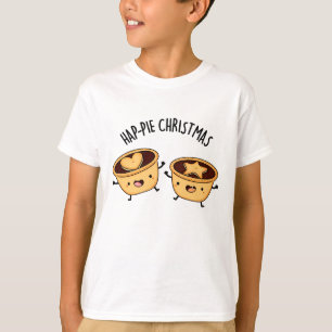 Hap-pie Christmas Funny Christmas Pie Pun  T-Shirt