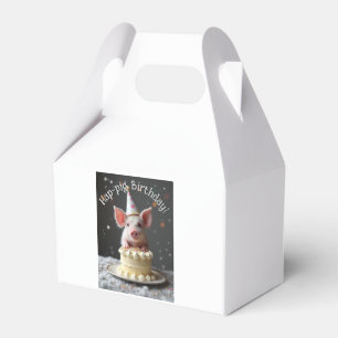 Hap pig Birthday Favor Box