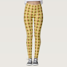 Hapa Plaid Green 1974, Leggings