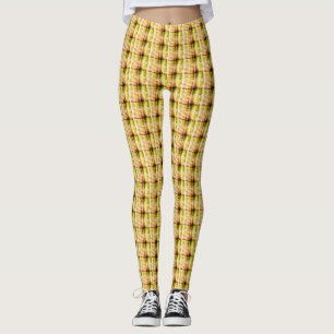 Hapa Plaid Green 1974, Leggings