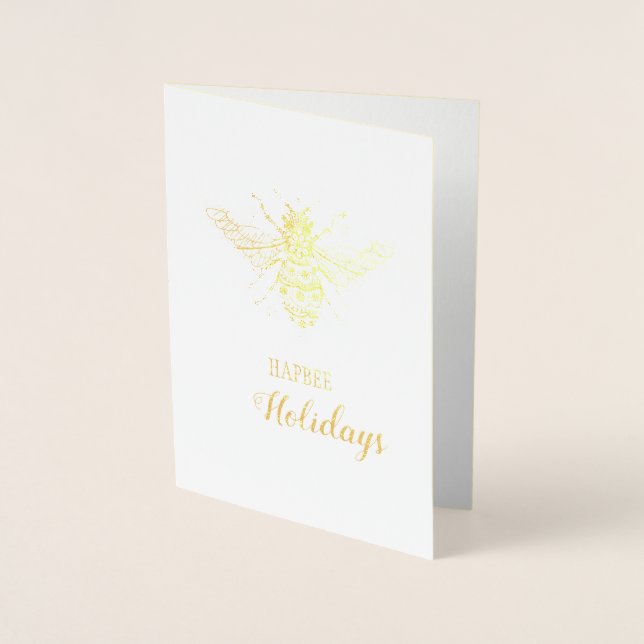 Hapbee Holidays | Customizable Card (Front)