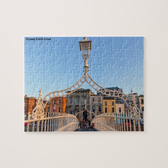 Ha'penny Bridge Dublin Ireland Jigsaw Puzzle (Horizontal)