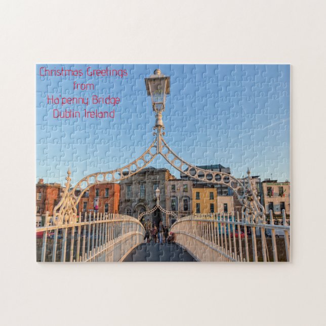 Ha'penny Bridge Dublin Ireland. Jigsaw Puzzle (Horizontal)