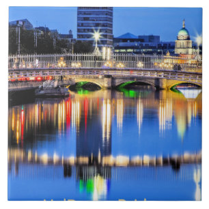 Ha'Penny Bridge, Dublin, Ireland Tile