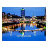 Ha'Penny Bridge, Dublin, Irlande Carte postale
