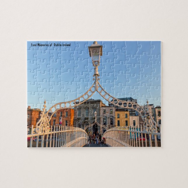 Ha'penny Bridge Dublin Irlande Jigsaw Puzzle (Horizontal)