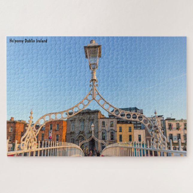 Ha'penny Bridge Dublin Irlande Jigsaw Puzzle (Horizontal)