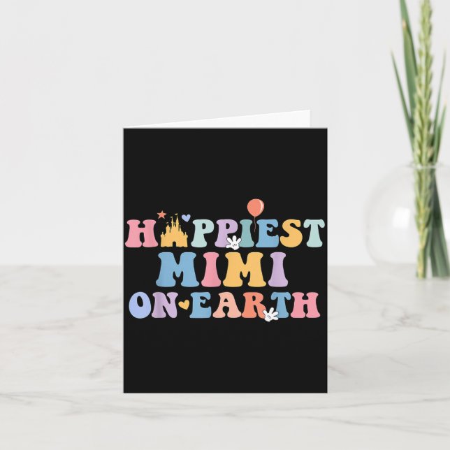 Hapest Mimi On Earth Hapest Grandma Matching Famil Card (Front)