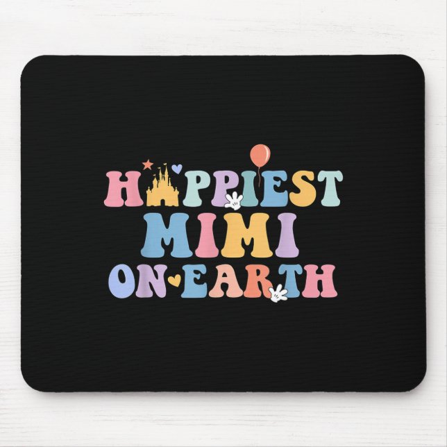 Hapest Mimi On Earth Hapest Grandma Matching Famil Mouse Pad (Front)