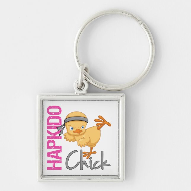 Hapkido Chick Keychain (Front)