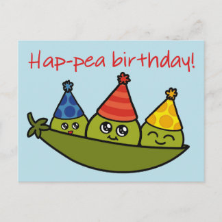 Happea birthday card - fun postcard for birthdays