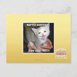 HAPPEE BURFDAY! POSTCARD