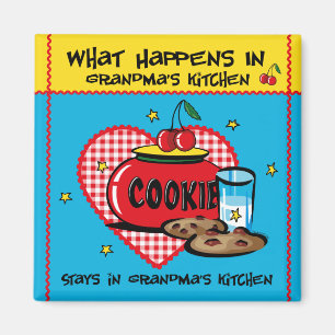 Happens In Grandma's Kitchen Magnet