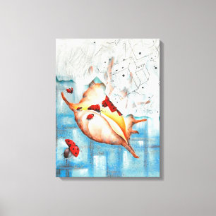 happier canvas print
