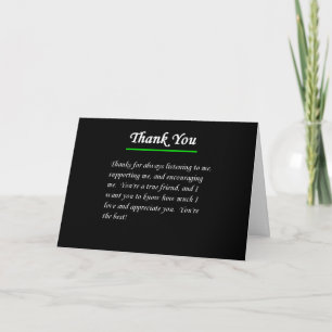 HAPPIER LIFE WITH ***YOU*** IN IT FRIEND THANK YOU CARD
