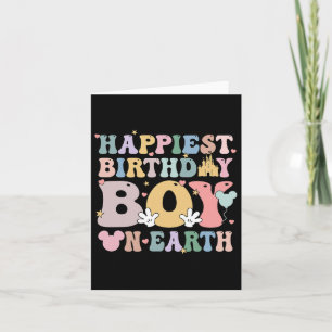 Happiest Birthday Boy On Earth  Card