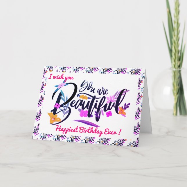 Happiest Birthday Motivation Card (Front)