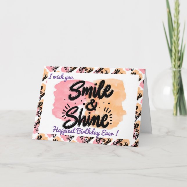 Happiest Birthday Motivation Card (Front)