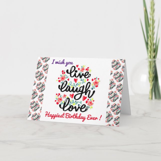 Happiest Birthday Motivation Card (Front)