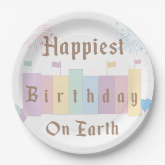 Happiest Birthday On Earth Magical Birthday Paper Plate