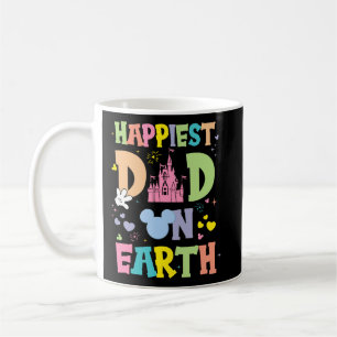 Happiest Dad On Earth Funny Papa Daddy Fathers Day Coffee Mug