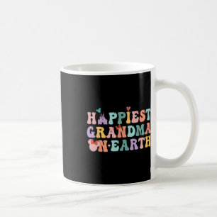 Happiest Grandma On Earth Groovy Mom Mother's Day Coffee Mug
