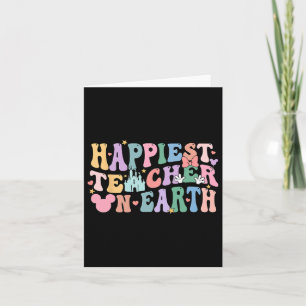 Happiest Teacher On Earth National Teacher's Day M Card
