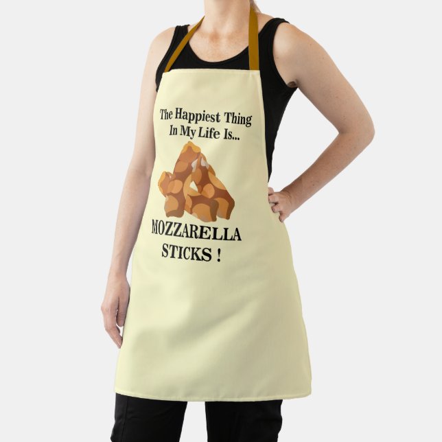 Happiest Thing In My Life Is Mozzarella Sticks  Apron (Insitu)