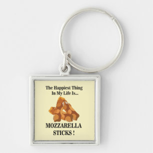 Happiest Thing In My Life Is Mozzarella Sticks Keychain