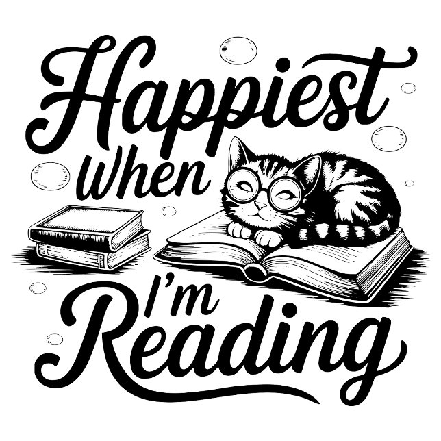 Happiest When I'm Reading Hoodie (Creator Uploaded)