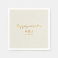 Happily Ever After Alabaster White Gold Monogram